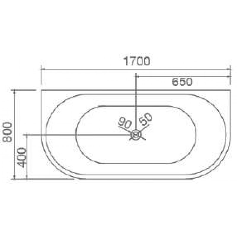 AVIA HANNAH-170 Freestanding Bath